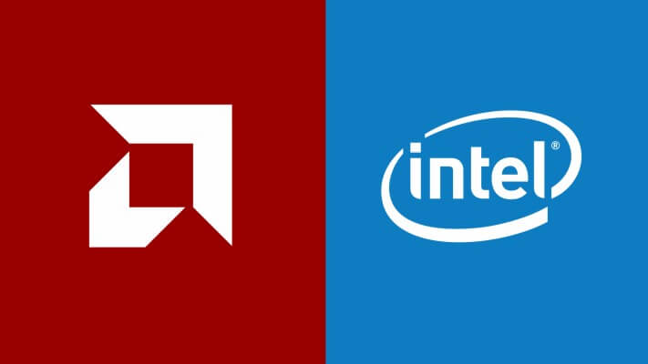 Loghi AMD e Intel