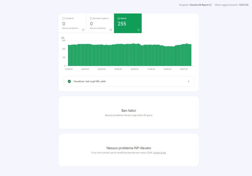 INP risolvere problemi managedserver