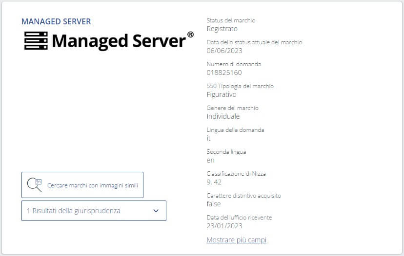 Enregistrement de marque de serveur géré