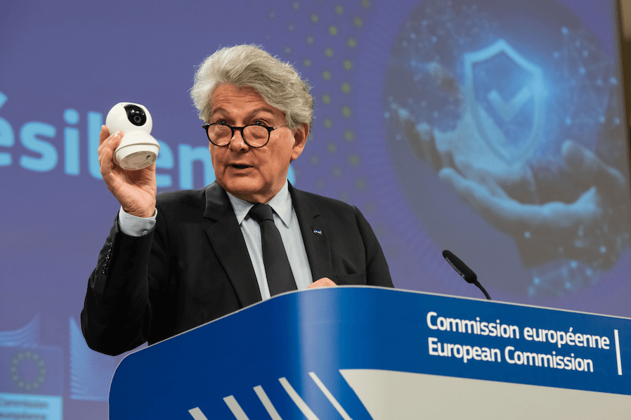 Thierry Breton alla presentazione del Cyber Resilience Act