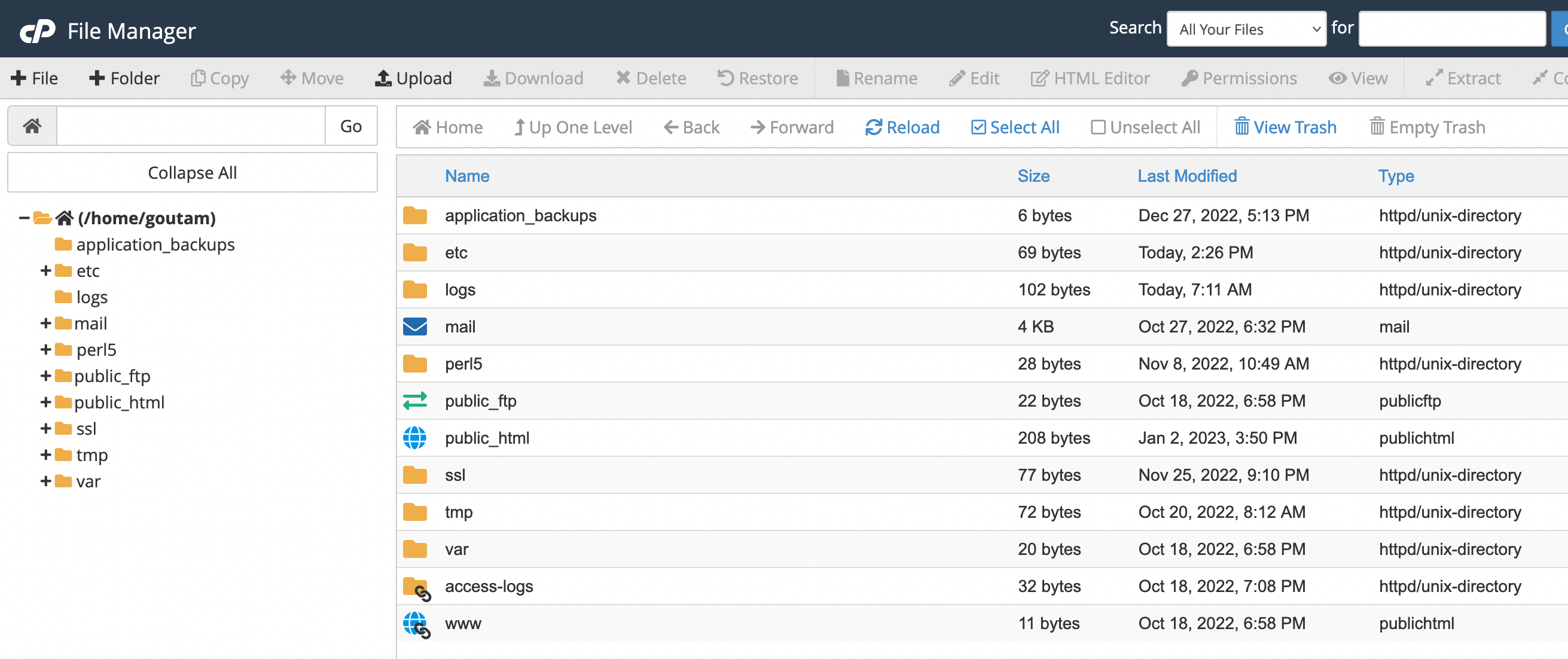 cpanel permissions