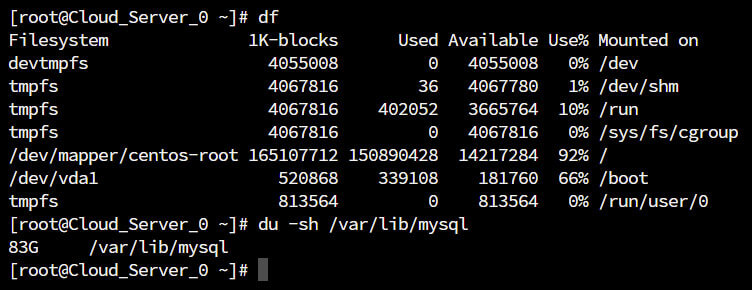 spazio-partizione-mysql-backup