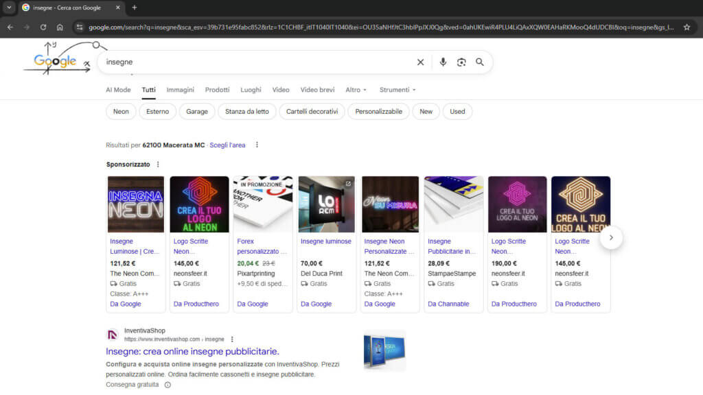 Positionnement des mots-clés Google Sign
